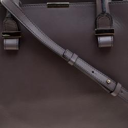 Pre Owned Victoria Beckham Dark Grey Leather Quincy Tote