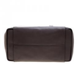 Pre Owned Victoria Beckham Dark Grey Leather Quincy Tote