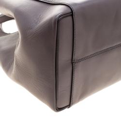 Pre Owned Victoria Beckham Dark Grey Leather Quincy Tote