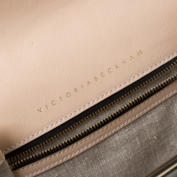 Pre Owned Victoria Beckham Grey Leather Shoulder Bag