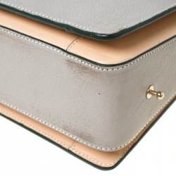 Pre Owned Victoria Beckham Grey Leather Shoulder Bag