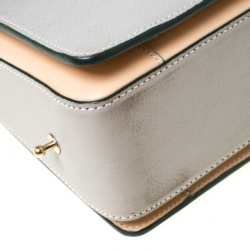 Pre Owned Victoria Beckham Grey Leather Shoulder Bag