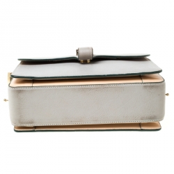 Pre Owned Victoria Beckham Grey Leather Shoulder Bag