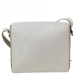 Pre Owned Victoria Beckham Grey Leather Shoulder Bag