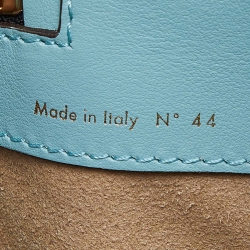 Pre Owned Victoria Beckham Green Leather Medium Newspaper Tote 