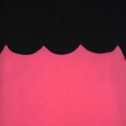 مملوكة مسبقًا Victoria Victoria Beckham SS'12 RTW Pink Contrast Scallop Yoke Detail Dress L