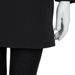 Pre Owned Victoria Victoria Beckham Two Tone Printed Silk Long Sleeve Tunic S