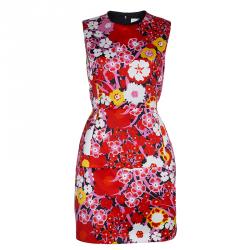 Pre Owned Victoria Victoria Beckham Floral Printed Sleeveless Dress M