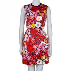 Pre Owned Victoria Victoria Beckham Floral Printed Sleeveless Dress M