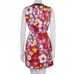 Pre Owned Victoria Victoria Beckham Floral Printed Sleeveless Dress M