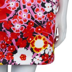 Pre Owned Victoria Victoria Beckham Floral Printed Sleeveless Dress M