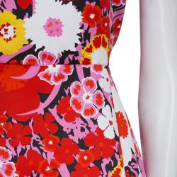 Pre Owned Victoria Victoria Beckham Floral Printed Sleeveless Dress M
