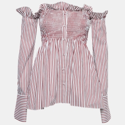 Striped Cotton Off-Shoulder