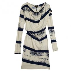 Vivienne Westwood Anglomania Striped Toga Drape Dress M