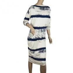 Vivienne Westwood Anglomania Striped Toga Drape Dress M