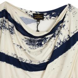 Vivienne Westwood Anglomania Striped Toga Drape Dress M