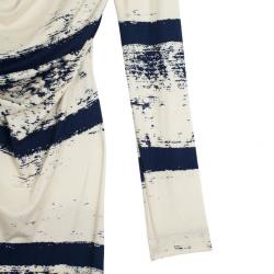 Vivienne Westwood Anglomania Striped Toga Drape Dress M