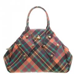 Vivienne Westwood Multicolor Coated Canvas Derby Satchel
