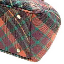Vivienne Westwood Multicolor Coated Canvas Derby Satchel