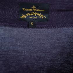 Vivienne Westwood Purple Draped Dress S