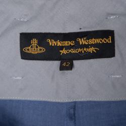 Pre Owned Vivienne Westwood Anglomania Linen Faux Double Layer Tie Detail Pants M