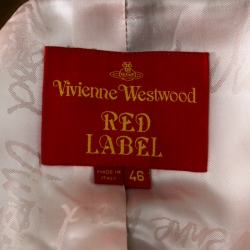 Vivienne Westwood Red Label Camel Brown Felt Wool Pleated Lapel Long Coat L