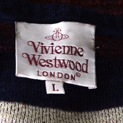 Vivienne Westwood Multicolor Striped Textured Wool Sweater L