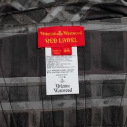 Pre Owned Vivienne Westwood Red Label Grey Taffeta Corset Dress M