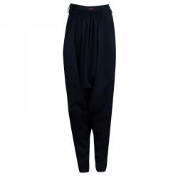 Vivienne Westwood Red Label Navy Blue Wool Relaxed Waist Harem Trousers M
