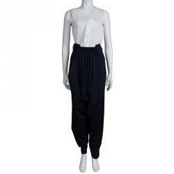 Vivienne Westwood Red Label Navy Blue Wool Relaxed Waist Harem Trousers M