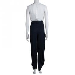 Vivienne Westwood Red Label Navy Blue Wool Relaxed Waist Harem Trousers M