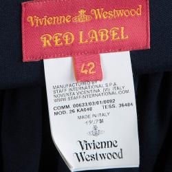 Vivienne Westwood Red Label Navy Blue Wool Relaxed Waist Harem Trousers M