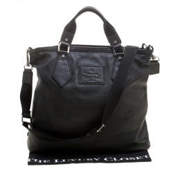 Vivienne Westwood Black Leather Tote