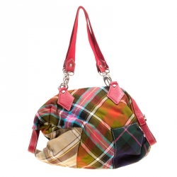 Vivienne Westwood Multicolor Printed Canvas Satchel