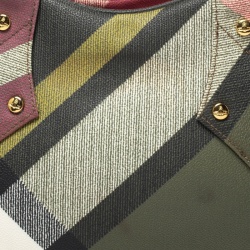 Pre Owned Vivienne Westwood Multicolor Coated Canvas Derby Satchel