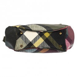 Pre Owned Vivienne Westwood Multicolor Coated Canvas Derby Satchel