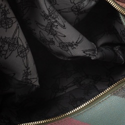 Pre Owned Vivienne Westwood Multicolor Coated Canvas Derby Satchel