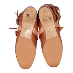 Pre Owned Vivienne Westwood Camel Leather Boots Size 41