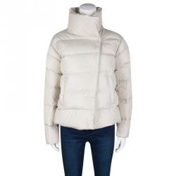 Weekend Max Mara Beige Quilted Puffer Jacket S