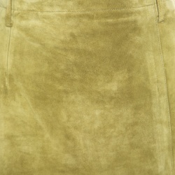Pre Owned Weekend Max Mara Green Suede Slit Detail Skirt S