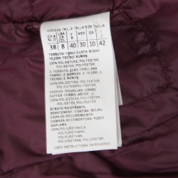 Weekend by Max Mara Grape Purple Printed Tibet Puffer Jacket S