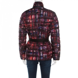 Weekend by Max Mara Grape Purple Printed Tibet Puffer Jacket S
