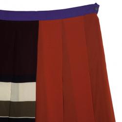 Weekend Max Mara Striped Pleated Skirt L