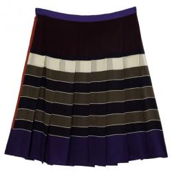 Weekend Max Mara Striped Pleated Skirt L