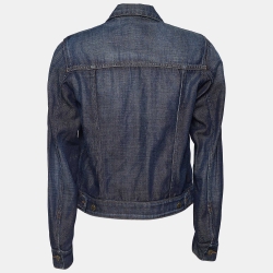 Weekend Max Mara Indigo Denim Trucker Jacket S