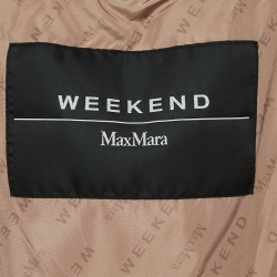 Weekend Max Mara Beige Nylon Padded Parka Jacket M