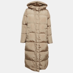 Weekend Max Mara Beige Nylon Padded Parka Jacket M