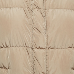 Weekend Max Mara Beige Nylon Padded Parka Jacket M