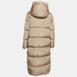 Weekend Max Mara Beige Nylon Padded Parka Jacket M