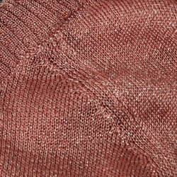 Pre Owned Weekend Max Mara Metallic Pink Lurex Knit Crew Neck Sweatshirt M